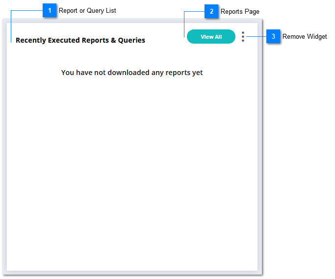 Recently Executed Reports & Queries