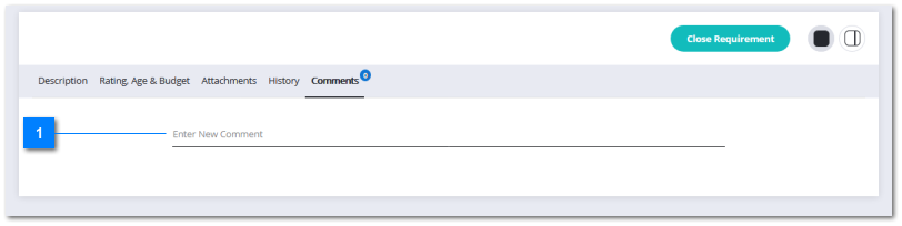 Requirement Comments Tab